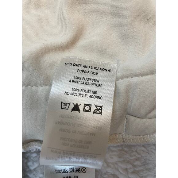 Patagonia Girls Los Gatos Furry Fleece Vest White Size S 7-8 Zip Up - Picture 6 of 10